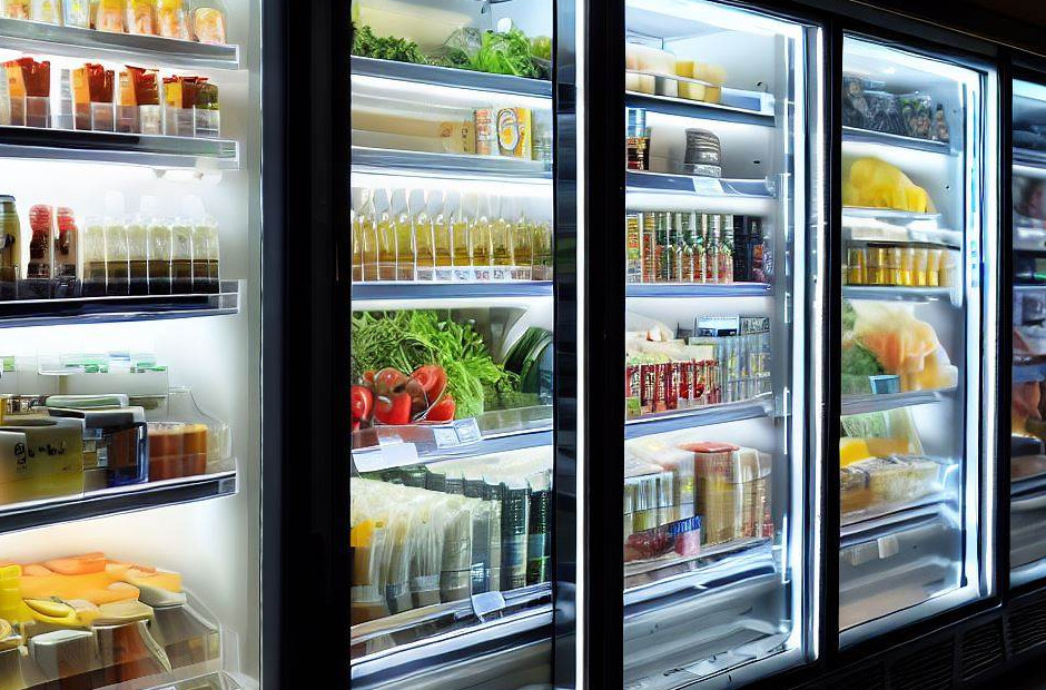 display fridges retail products store