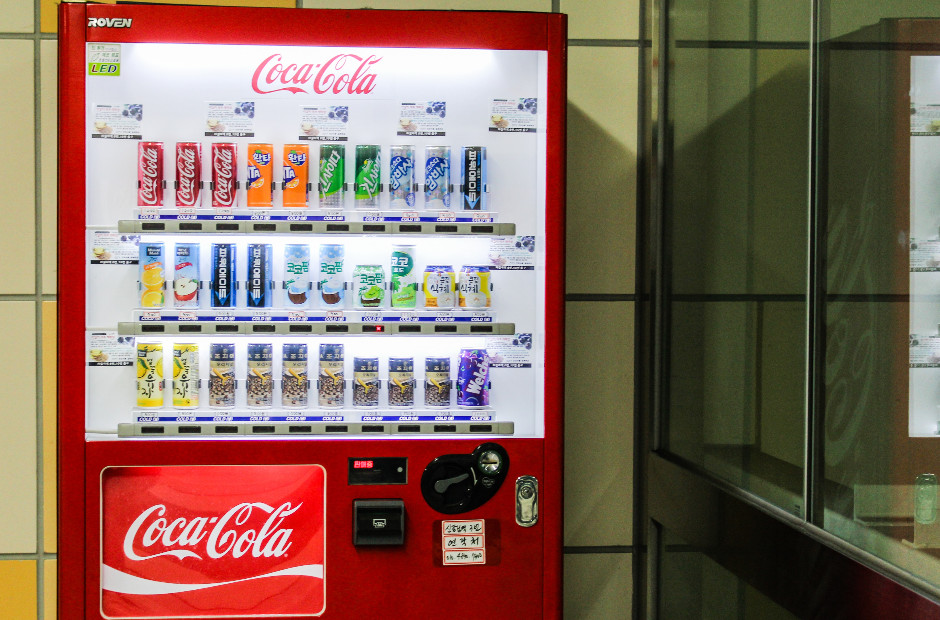 vending machines secure payments coca cola